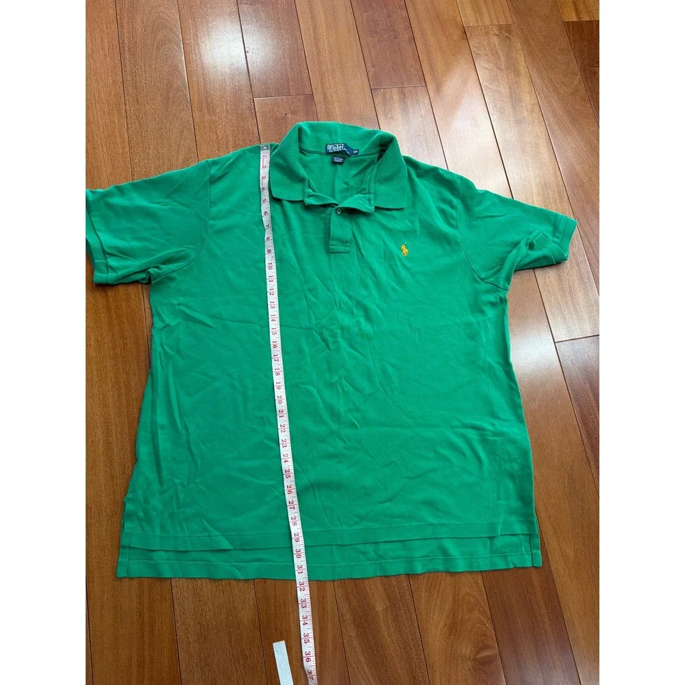 Polo Ralph Lauren Polo Shirt Mens Green Short Sleeve Big 2XB